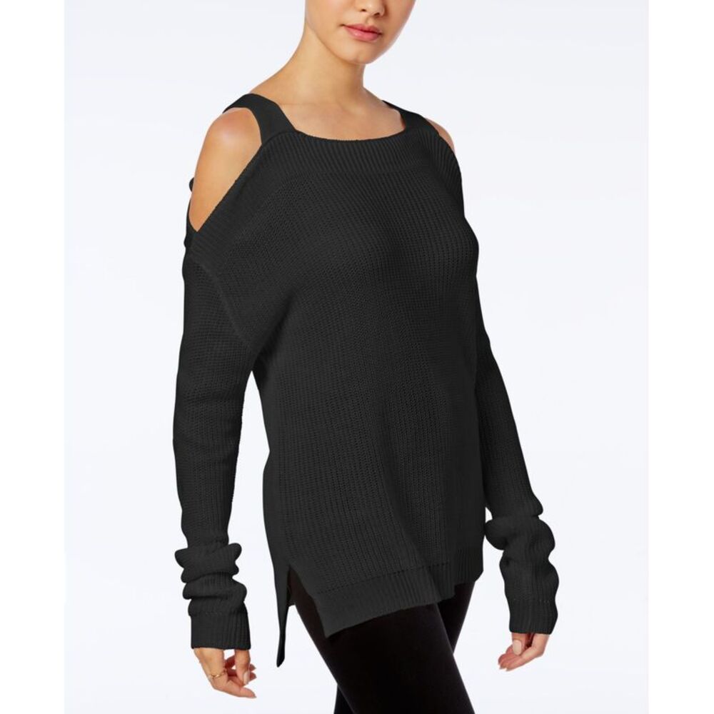Hooked Up By Iot Juniors Knit Cold Shoulder Sweater